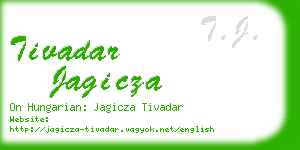 tivadar jagicza business card